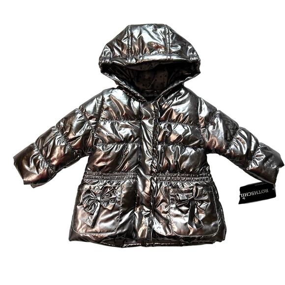 Rothschild Other - NWT Rothschild Silver Puffer Jacket 12M